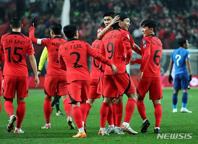 한국 축구대표팀 선수들. /사진=대한축구협회