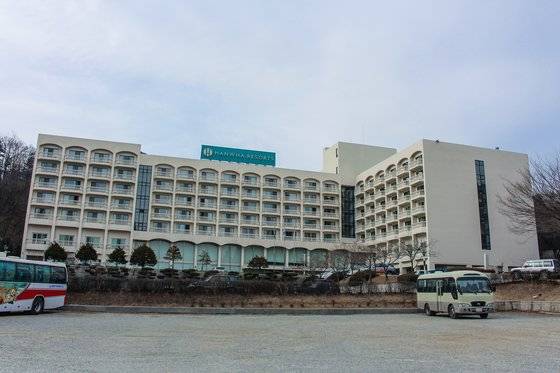 경북 울진군 백암온천관광특구 내 한화리조트 백암온천 전경. 사진 한화리조트 백암온천