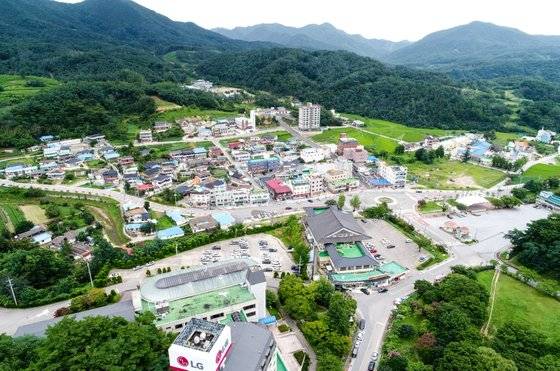 경북 울진군 온정면 백암온천관광특구 전경. 사진 대한민국역사박물관