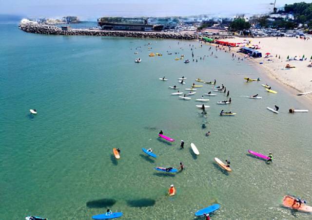 ▲ 해양수산부로부터 기본계획이 조건부 승인된 동해 어달·대진·노봉 어촌활력증진사업이 2024년 상반기 설계에 이어 하반기에 본격 착공에 들어가 오는 2025년 12월 준공될 예정이다. 대진해변 .