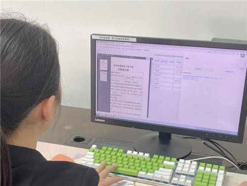 쑤저우 중급인민법원의 생성형 인공지능(AI) 활용 시스템. 펑파이신문 캡처