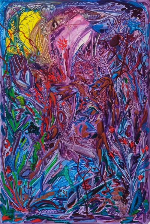 박광수 작 ‘최초의 마음’. 2023년, 캔버스에 유채, 193.9×130.3㎝. 학고재갤러리 제공