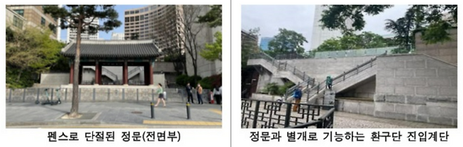 접근성이 떨어지는 원구단과 환구단 [사진 출처=서울시]