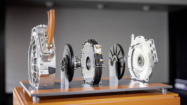 YASA의 측방향 자속 모터&nbsp; 사진 YASA