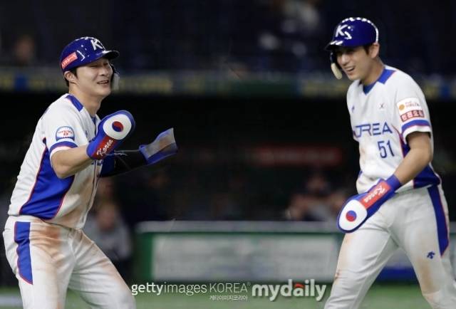 2019 프리미어 12 한국 대표팀 김하성(왼쪽), 이정후./게티이미지코리아