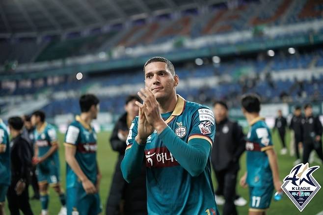 대전하나시티즌 티아고.  프로축구연맹 제공