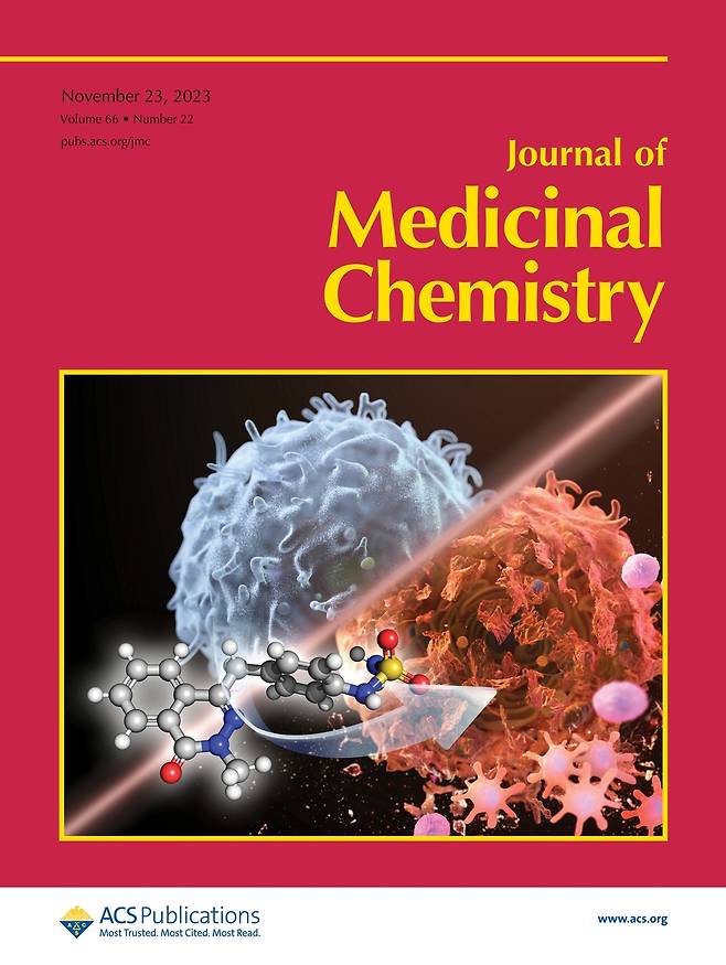 '저널 오브 메디시널 케미스트리' 표지 [아주대 제공. 재판매 및 DB 금지]