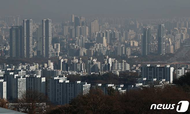 남산에서 바라본 서울 아파트단지. 2023.11.21/뉴스1 ⓒ News1 박세연 기자