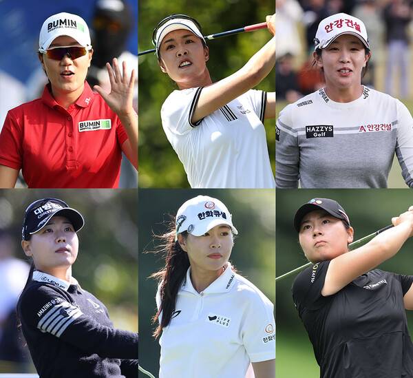 2023년 미국여자프로골프(LPGA) 퀄리파잉(Q) 시리즈에 참가하는 이정은5, 임진희, 이소미, 성유진, 홍정민(사진제공=KLPGA). 강혜지 프로(사진제공=Getty Images_LPGA)