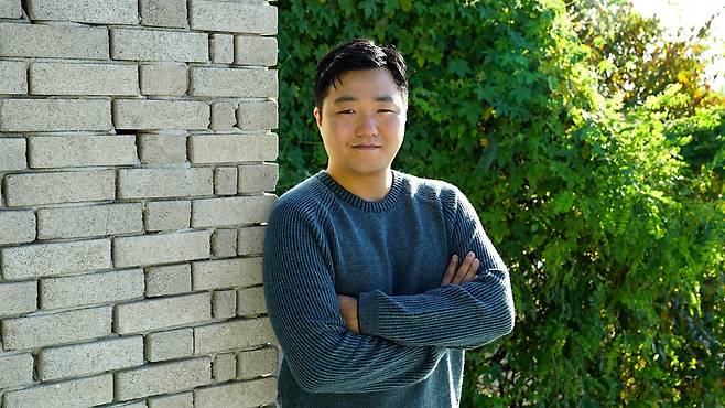 Deion Cho poses during an interview with The Korea Herald, in Seoul, early November. (Hwang Dong-hee/The Korea Herald)