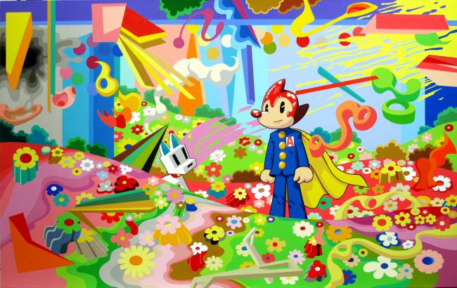 이동기, ‘꽃밭’, 2010, 캔버스에 아크릴릭, 100×160㎝.  서울시립미술관 제공