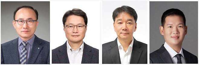 대표로 내정된 김성민 부사장·유재영 부사장·정용한 전무·허윤홍 사장