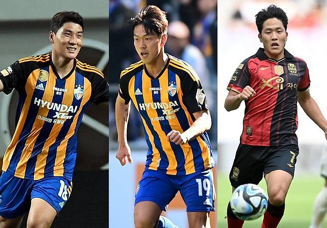 울산 주민규·김영권, 서울FC 나상호(왼쪽부터). 스포츠동아DB