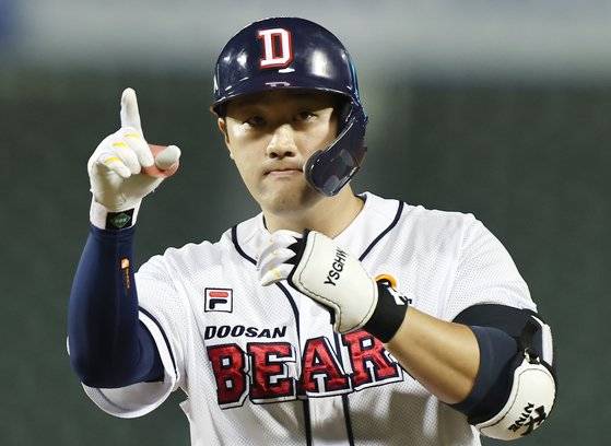 정규시즌에 중심타자로 맹활약한 두산 양석환. 연합뉴스
