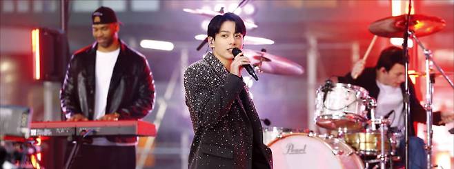 지난 8일 미국 NBC 아침 프로그램 ‘투데이 쇼’에 출연한 방탄소년단(BTS) 정국. 연합뉴스