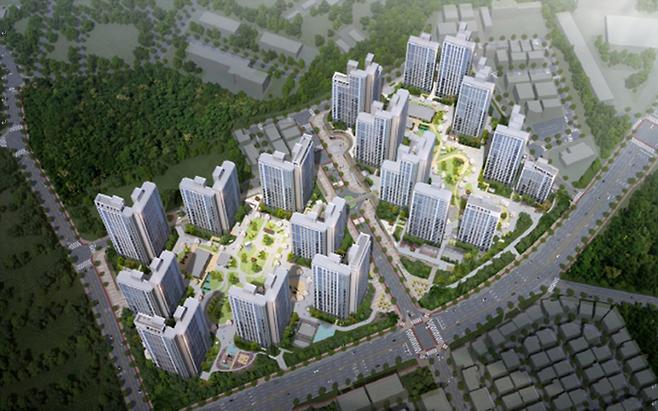 청주 동일하이빌 파크레인 2단지 조감도