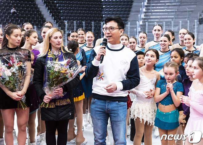 지난해 세계 빙상의 날 행사에 참여했던 김재열 ISU 회장 겸 IOC 위원. (2018 평창기념재단 제공)