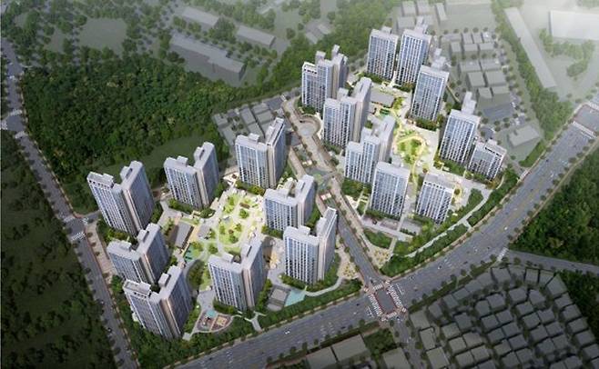 청주 동일하이빌 파크레인 1, 2단지’ 조감도. [사진제공=동일토건]