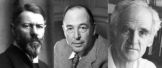 막스 베버, CS 루이스, 찰스 테일러(왼쪽부터).   국민일보DB