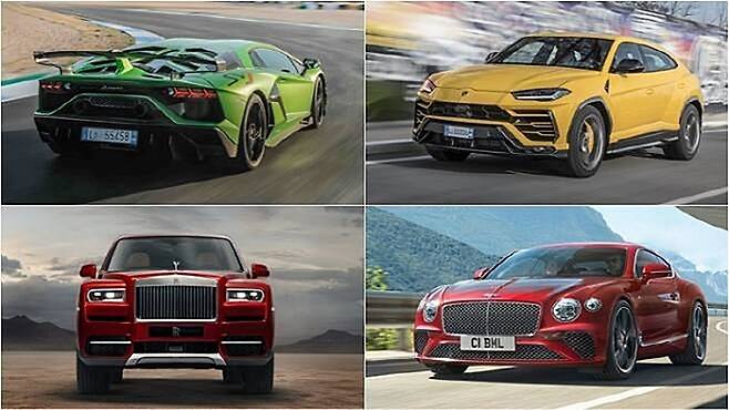 강한 남성 또는 대물이 된 기분을 선사하는 슈퍼카와 럭셔리카 [사진출처=롤스로이스, 람보르기니, 벤틀리]