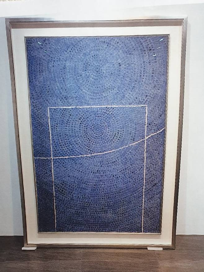 지난 2019년 6월 갤러리 대표 조 모 씨측이 뷰잉을 할 당시 박 교수 유족 측이 촬영한 그림 (사진=고 박내회 교수 유족 제공)