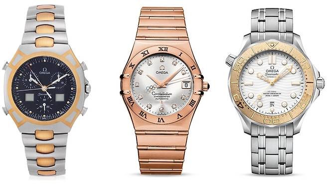 오메가(Omega) '1988 서울 올림픽'(왼쪽), '2008 베이징 올림픽'(가운데), '2024 파리 올림픽' 에디션.