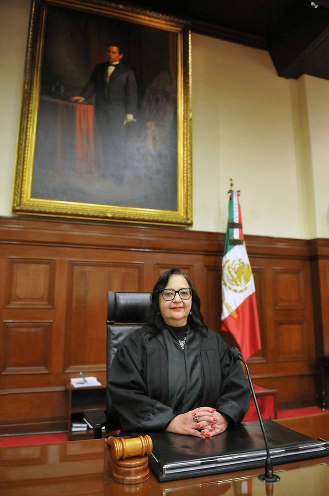 노르마 루시아 피냐 에르난데스 멕시코 신임 대법원장/멕시코 대법원 제공
