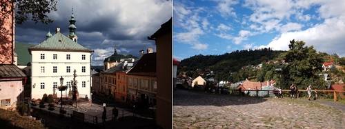 옛 성에서 바라다 본 도심 풍경