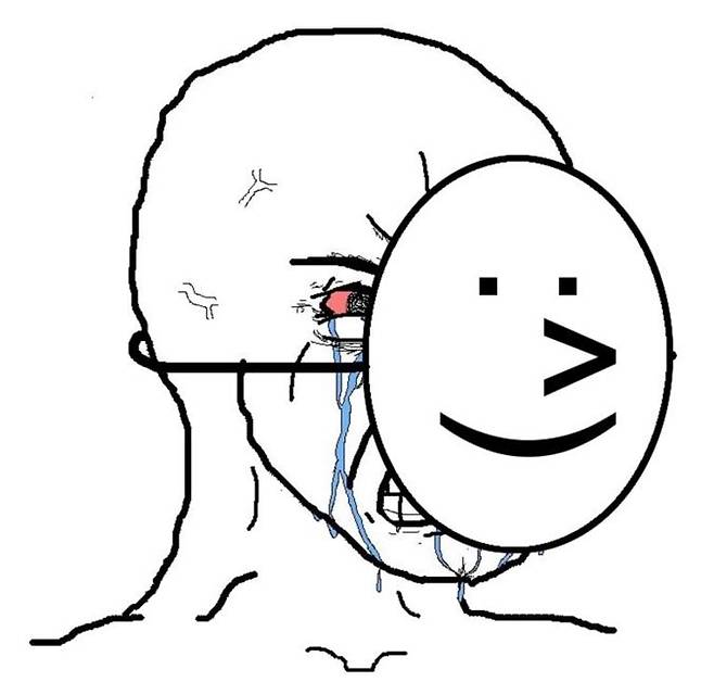 X(구 트위터)사용자인 @JacquesThibs가 올린 그림. 오픈AI의 발표를 보면서, 겉으론 웃지만 속으로는 피눈물을 흘리고 있는 스타트업을 묘사했다.