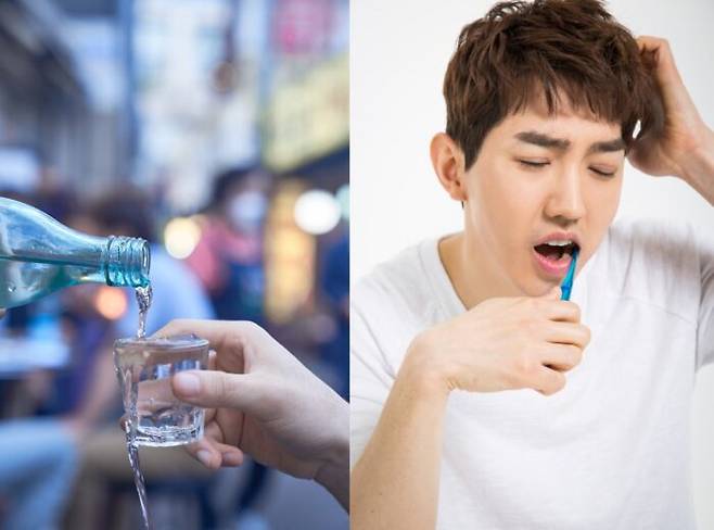 술먹고 바로 취침한다면 충치와 함께 여러 치주 질환이 생길 수 있다. [사진=게티이미지뱅크]