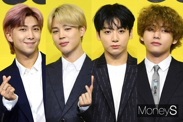 그룹 방탄소년단 RM, 지민, 정국, 뷔가 육군 현역병으로 입대한다. 사진은 지난 2021년 서울 송파구 방이동 올림픽공원 올림픽홀에서 열린 디지털 싱글 'Butter(버터)' 발매 기념 글로벌 기자간담회에 참석한 그룹 방탄소년단 RM, 지민, 정국, 뷔(왼쪽부터). /사진=장동규 기자