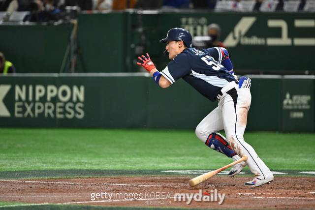 2023 월드베이스볼클래식(WBC) 대표팀 시절 최지훈./게티이미지코리아