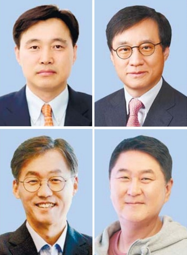 왼쪽 위부터 이병래, 김철주, 최우형, 이석우.