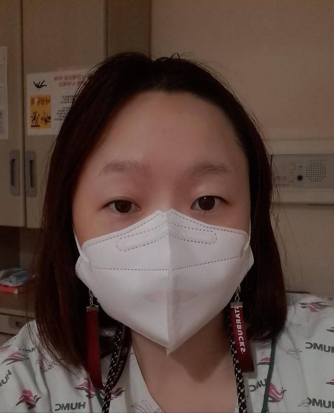입원실에서 최지아 씨 [본인 제공]