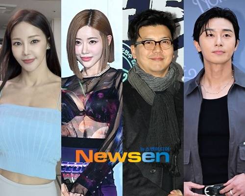 왼쪽부터 미나(계정 캡처) 소다(뉴스엔DB) 손지창(뉴스엔DB) 박서준(뉴스엔DB)
