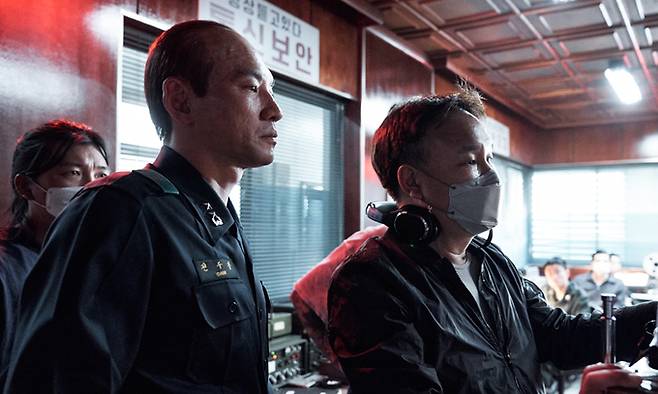 영화 ‘서울의 봄’ 비하인드 스틸. 플러스엠 엔터테인먼트 제공