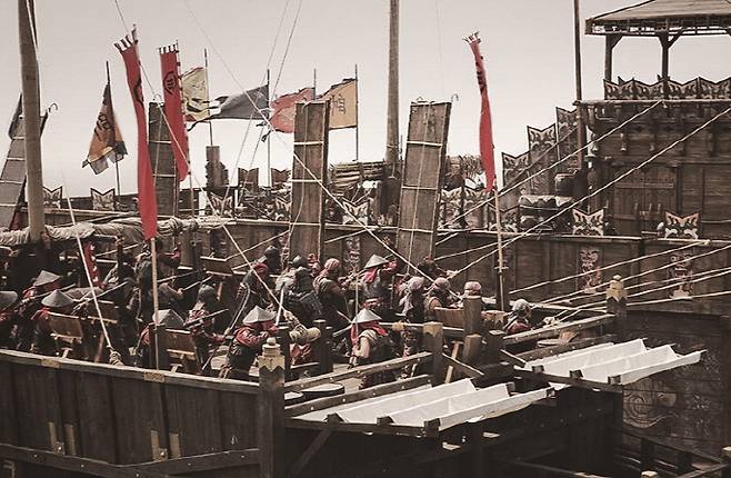 조선 연합함대는 웅천 전투에서 비바람 때문에 수차례 전진을 하지 못했다.[사진=더스쿠프 포토]