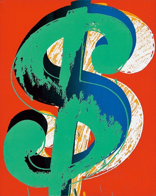 앤디 워홀 대표 소재 ‘달러 사인(Dollar Sign)’ 작품 이미지. [사진제공 = 서울옥션]