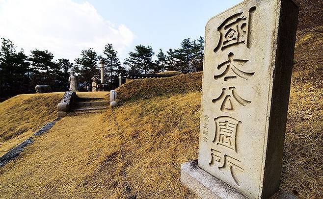 모란공원 북쪽 산너머 흥선대원군 묘.