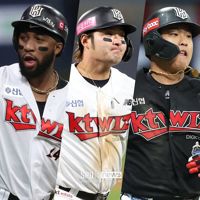 ▲멜 로하스 주니어, 박병호, 강백호(왼쪽부터). ⓒ곽혜미 기자