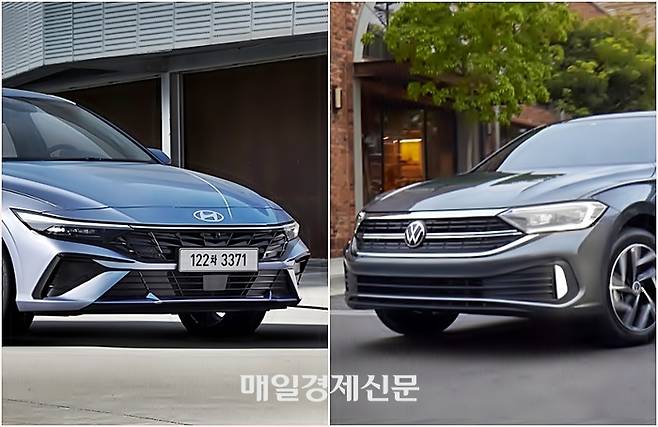 아반떼와 제타 [사진출처=현대차, 폭스바겐]