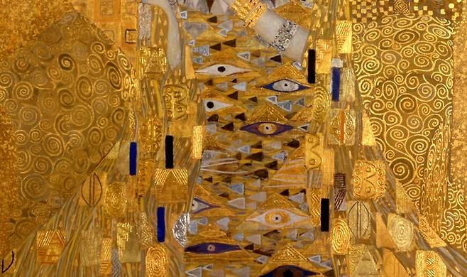구스타프 클림트. '아델레 블로흐-바우어의 초상화 Ⅰ'(일부 확대)