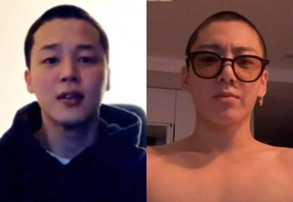 지민(왼쪽), 정국(사진=위버스, SNS)