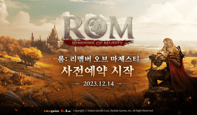 레드랩게임즈 신작 MMORPG 롬 글로벌 사전예약.