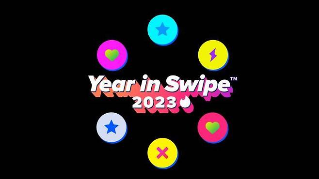 틴더 'Year in Swipe 2023'.