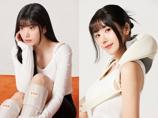 ▲ 마사지기 브랜드 모델로 발탁된 권은비. 제공|스파