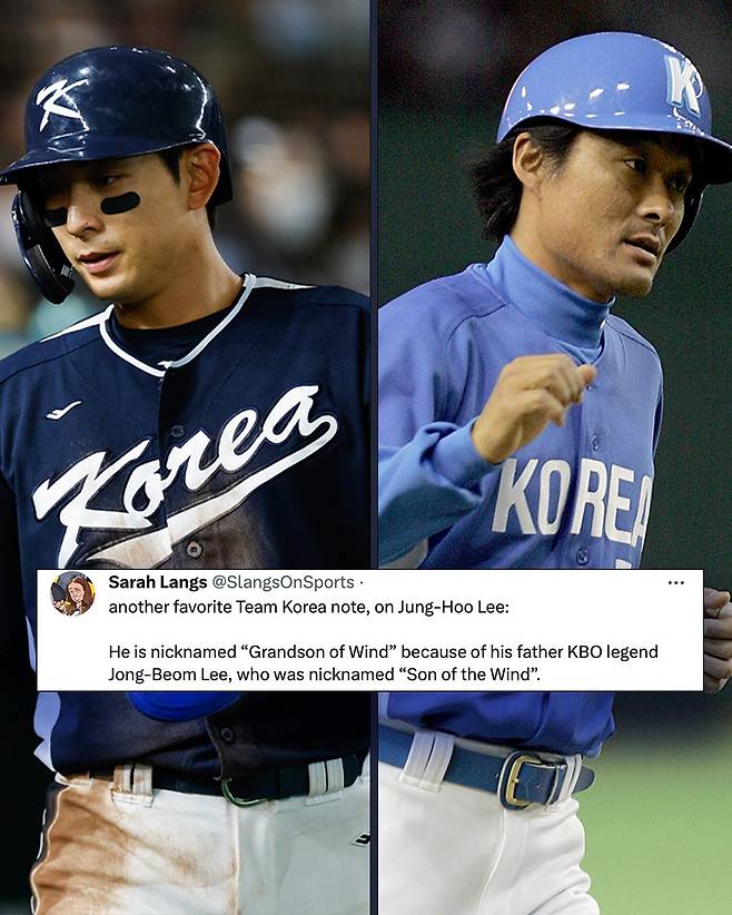 MLB.com이 이정후를 소개하며 아버지 이종범을 조명하고 있다. 사진=MLB.com 캡처