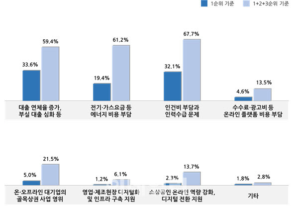 소상공인이 꼽은 차기 국회·정부에서 논의할 이슈. (자료= 중소기업중앙회)