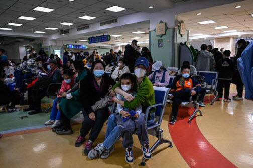 중국 베이징의 한 어린이 병원(사진=AFP).