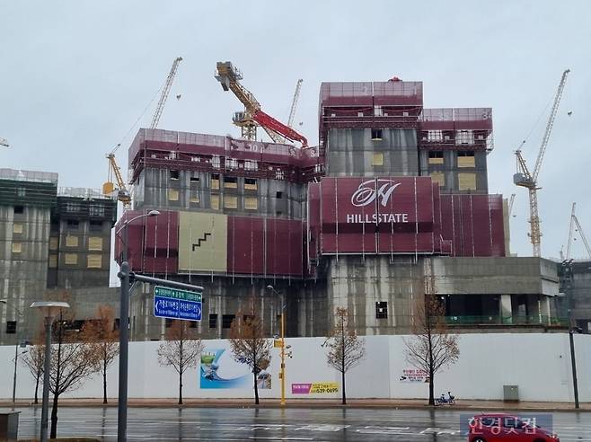 경기도 파주시 와동동 '힐스테이트 더 운정' 현장 전경 사진=이송렬기자